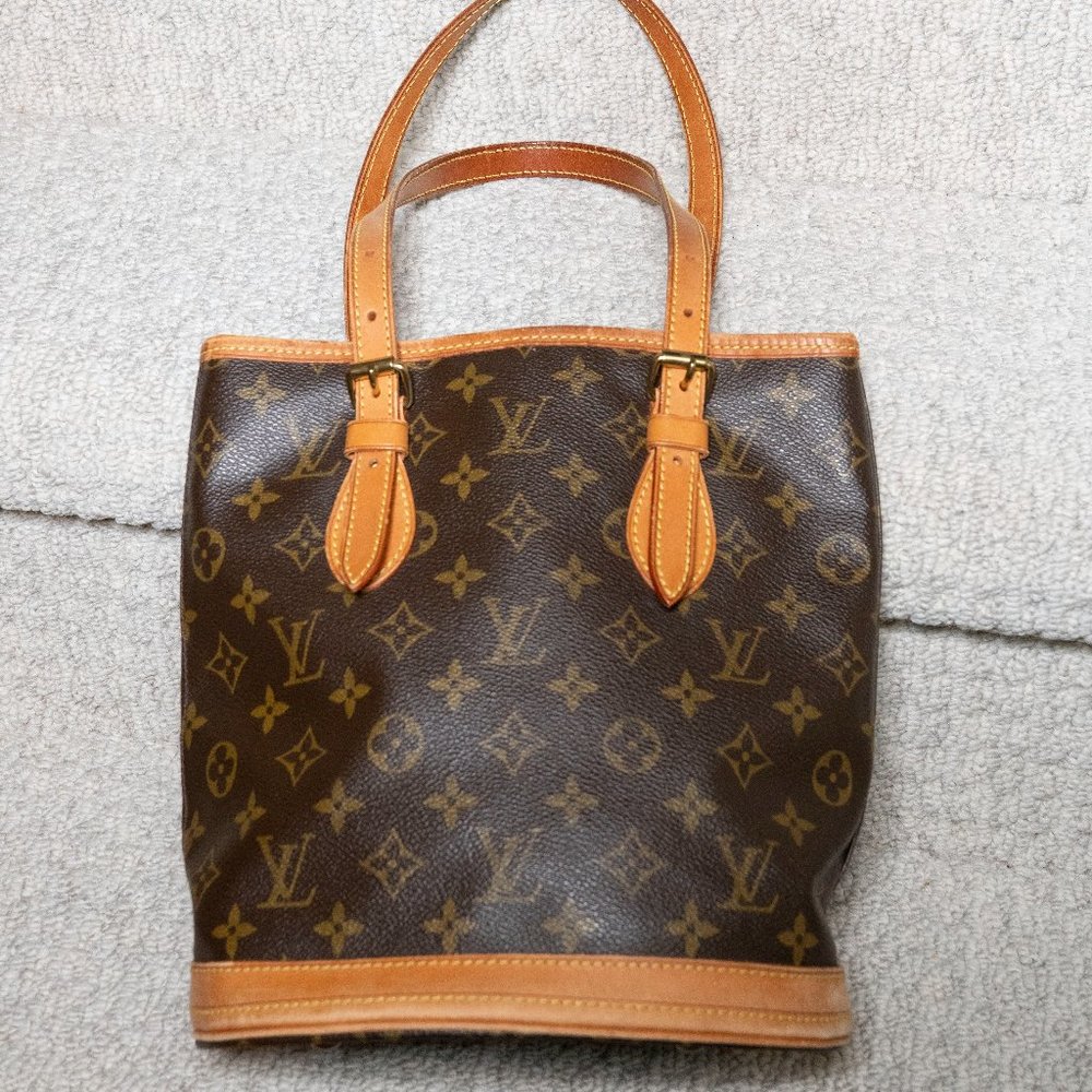 Authentic Louis Vuitton Classic Monogram Bucket Bag (Vintage)